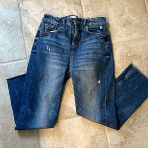 LOFT High Waist Straight Crop Jeans EUC 24P